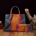 Cavalli Croc Bag Set