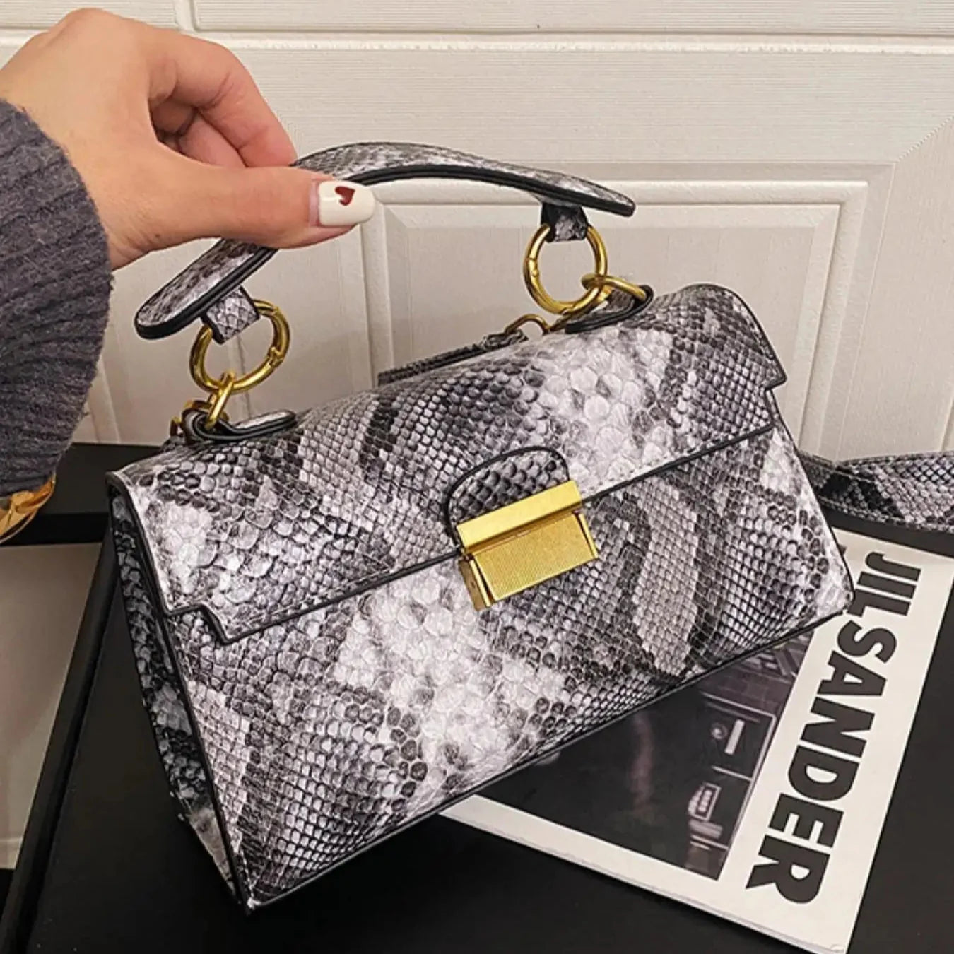 Lorvira Embossed Handbag
