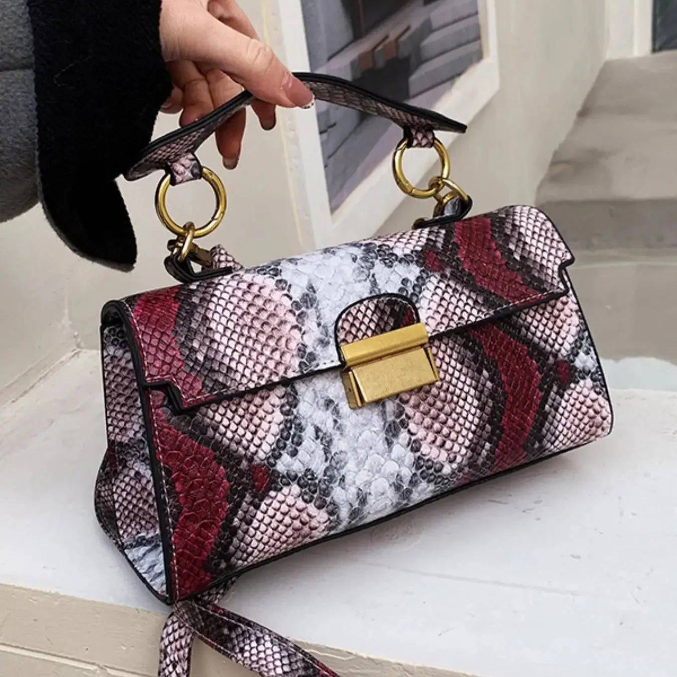 Lorvira Embossed Handbag
